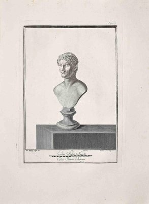 Unknown, Ancient Roman Bust, Original Etching, 18th Century-ZCI-1383115