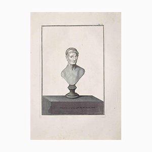 Unknown, Ancient Roman Bust, Original Etching, 18th Century-ZCI-1383112