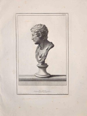 Unknown, Ancient Roman Statue, Original Etching, 18th Century-ZCI-1383107