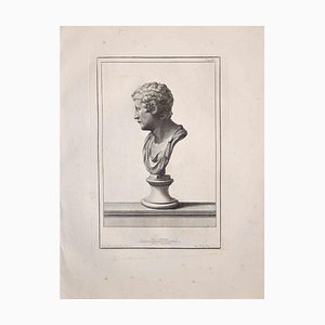 Unknown, Ancient Roman Statue, Original Etching, 18th Century-ZCI-1383107