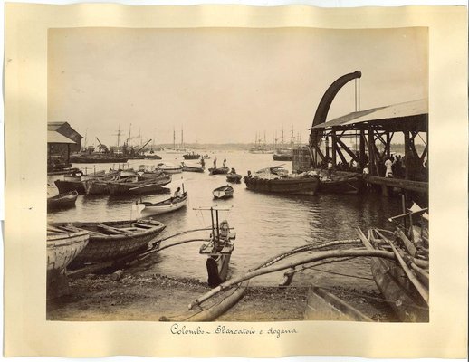 Unknown, Ancient View of Colombo, Albumen Prints, 1880s/90s, Set of 2-ZCI-949379