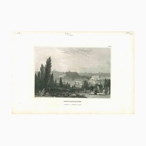 Unknown, Ancient View of Constantinople, Original Lithograph, Mid-19th Century-ZCI-1383078