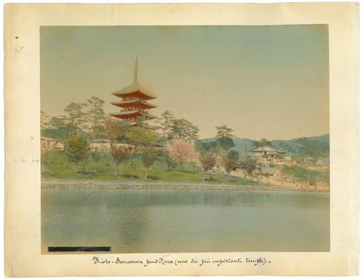 Unknown, Ancient View of Temple in Kyoto, Albumen Print, 1880s-1890s-ZCI-937864