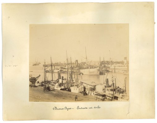 Unknown, Ancient View of the Port of Buenos Aires, Photo, 1880s-ZCI-911967