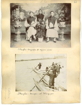 Unknown, Ancient Views of Chinese Customs, Original Albumen Print, 1890s-ZCI-1379086