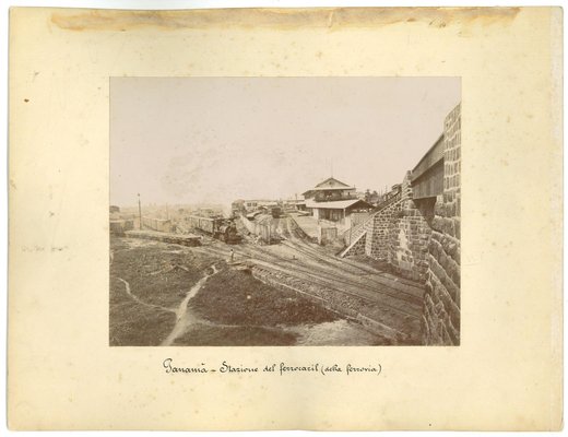 Unknown, Ancient Views of Panama City, Photos, 1880s, Set of 2-ZCI-911988