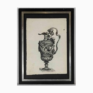 Unknown, Anfora, Ink Drawing, 18th Century-ZCI-1761946