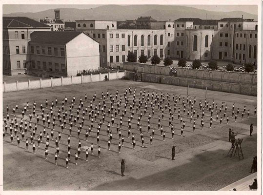 Unknown, Boys in Lines of Practice, Vintage B/W Photo, 1930s-ZCI-987412