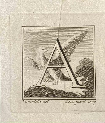 Unknown, Capital Letter for Antiquities of Herculaneum Exposed, Late 18th Century, Etching-ZCI-1760579