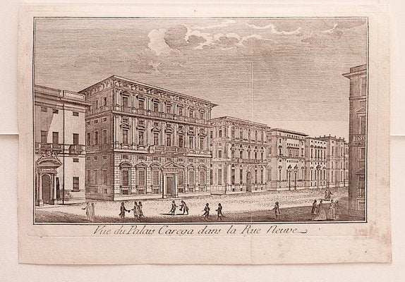 Unknown - Cityscape of Genova - Original Etching on Paper - 18th Century-ZCI-872393