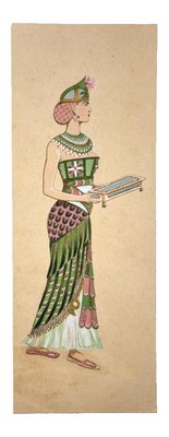 Unknown, Costume for Aida, Tempera and Watercolor, 1920s-ZCI-937897