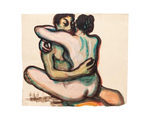 Unknown, Couple, Mixed Media, 1940s-ZCI-840387