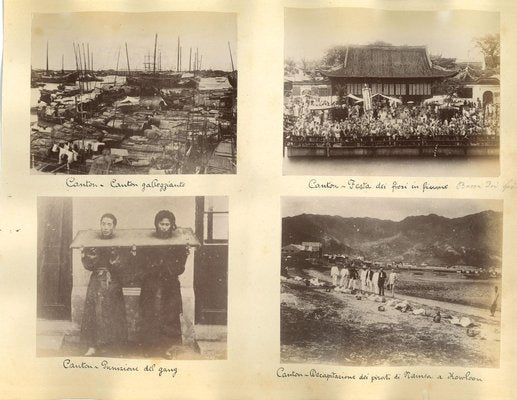 Unknown, Crime and Punishment in Canton, Ethnographic Photographs, 1880s/90s, Set of 6-ZCI-946395