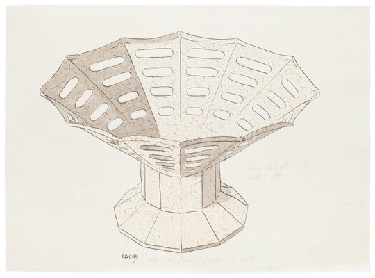 Unknown - Cup - Original China ink and Watercolor - Late 19th Century-ZCI-830707