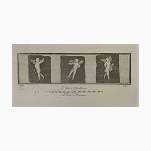 Unknown, Cupid In Three Frames, Etching, 18th Century-ZCI-1760587