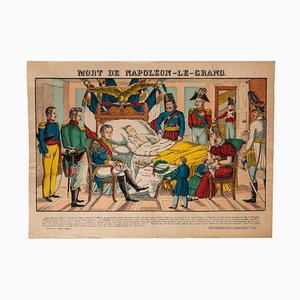 Unknown, Epinal Print, Death of Napoleone Bonaparte, Lithograph, 19th Century-ZCI-847332