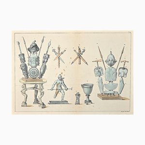 Unknown, Equipment for Gladiators, Lithograph, 19th Century-ZCI-938931