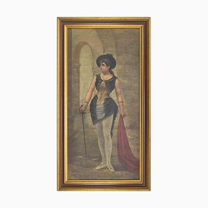 Unknown, Figure of a Woman, Oil Painting, Early 20th Century-ZCI-2025231