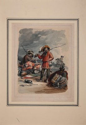 Unknown - Garibaldi and the Garibaldini - Original Lithograph - 19th Century-ZCI-873327