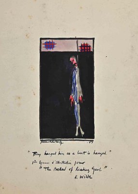 Unknown, Hanging Man, Drawing on Paper, 20th Century-ZCI-1382437