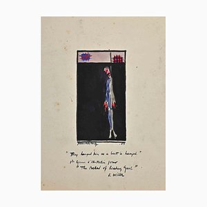 Unknown, Hanging Man, Drawing on Paper, 20th Century-ZCI-1382437