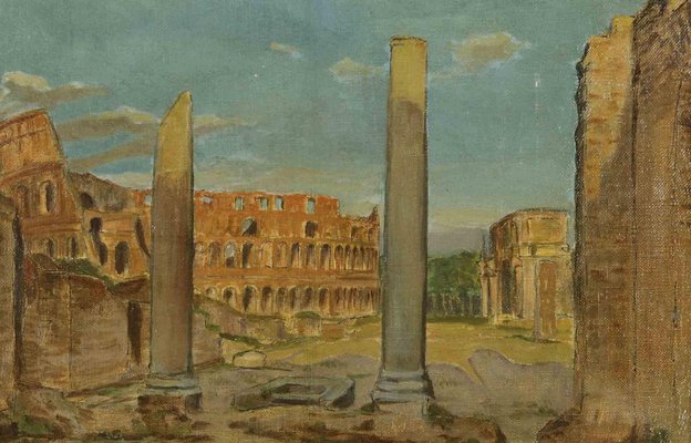 Unknown, Imperial Forums and Coliseum, Oil Painting-ZCI-1759331