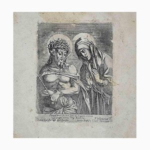 Unknown, Jesus and Virgin Mary, Etching, Late 18th Century-ZCI-1775789