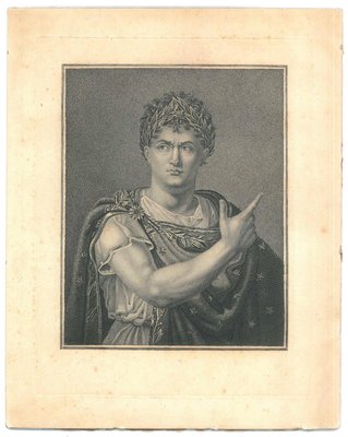 Unknown, Julius Caesar, Etching on Cardboard, 18th Century-ZCI-1760467