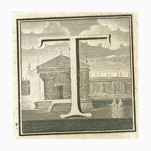 Unknown, Letter of the Alphabet T, Etching, 18th Century-ZCI-1770127