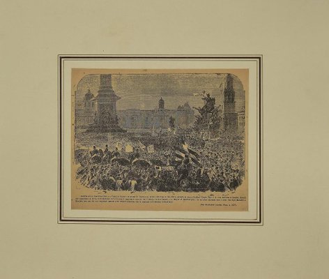 Unknown, London Tribute to G. Garibaldi, Original Etching, 19th Century-ZCI-893188