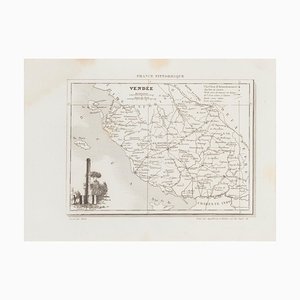 Unknown - Map of Vendée - Original Etching - 19th Century-ZCI-871441