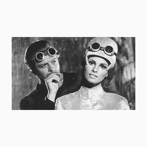 Unknown, Marcello Mastroianni and Raquel Welch, Vintage Black & White Photograph, 1966-ZCI-941527