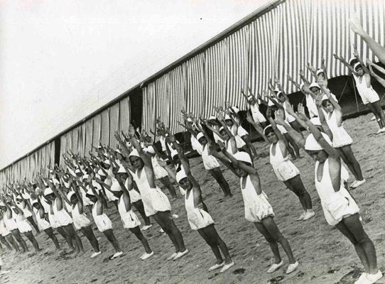 Unknown, Physical Training Session, Black & White Photograph, 1930s-ZCI-972106