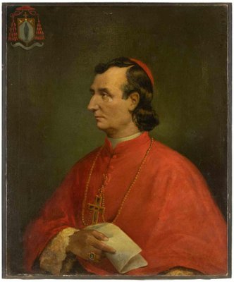 Unknown, Portrait of Bishop Gaspard Mermillod, Oil Painting, 19th Century-ZCI-1769948