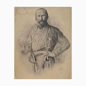 Unknown, Portrait of Giuseppe Garibaldi, Lithograph, 19th Century-ZCI-1011262