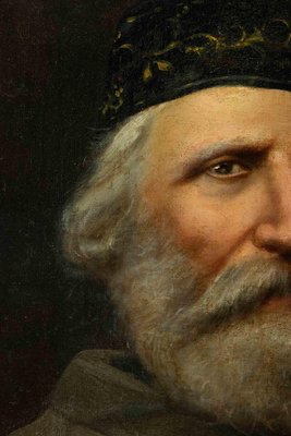 Unknown, Portrait of Giuseppe Garibaldi, Oil Painting, 19th Century-ZCI-1438151