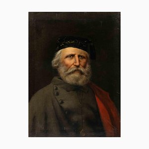 Unknown, Portrait of Giuseppe Garibaldi, Oil Painting, 19th Century-ZCI-1438151