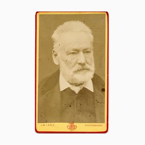 Unknown, Portrait of Victor Hugo, B/W Postcard, 1870s-ZCI-874873