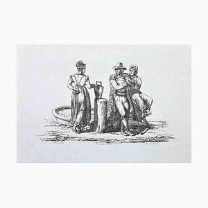 Unknown, Roman Scene, Original Lithograph, 1830s-ZCI-1379171