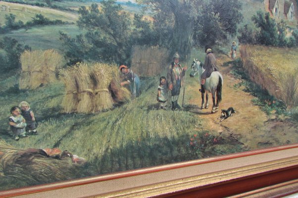 Unknown, Rural Landscape with Figures, Oil on Canvas, Framed-RDN-1351347