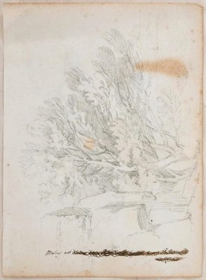 Unknown, Studies with Landscape, Ink and Pencil on Paper, Early 1800s-ZCI-1770084