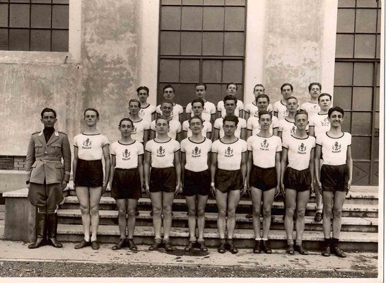 Unknown, Team in Soldiership in Turin, Vintage B/W Photo, 1930s-ZCI-987362