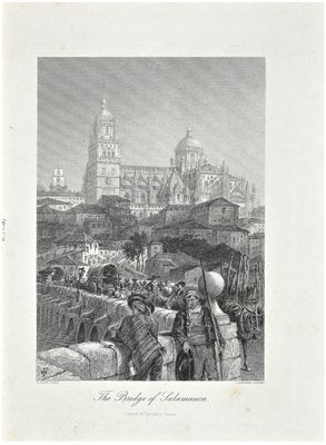 Unknown, The Bridge of Salamanca, Lithograph, 19th Century-ZCI-1759226