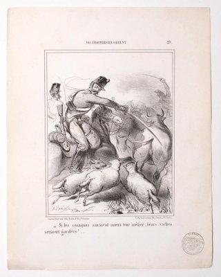 Unknown - the Hunting - Original Lithograph on Paper - 19th Century-ZCI-830656