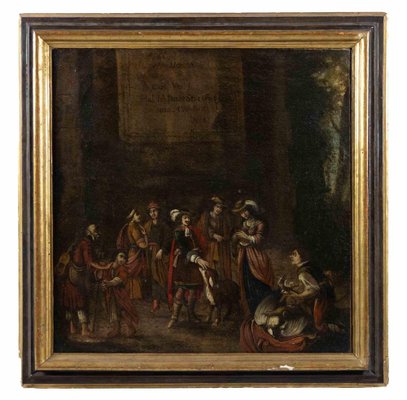 Unknown, The Market, Painting, 18th Century, Framed-ZCI-1758891