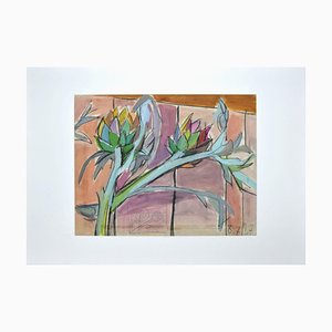 Unknown, Tropical Vegetation, Pencil and Watercolor, 1917-ZCI-904033