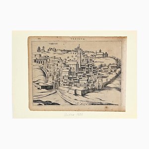 Unknown, Urbino Under the Snow, Etching, 17th Century-ZCI-871439