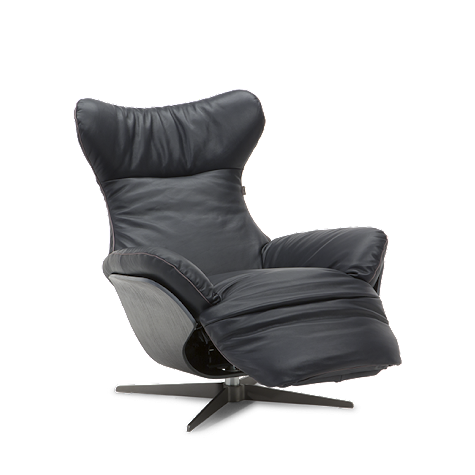 Ilia - Recliner Armchair With Footstool by Natuzzi Italia