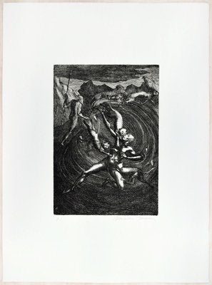 Untitled - From ''Don Chisciotte'' - Original Etching by M. Tommasi - 1970 1970-ZCI-761822