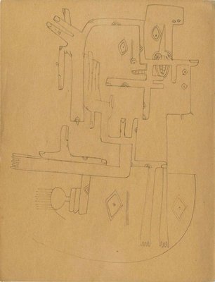 Untitled - Original Important Drawing by Wifredo Lam - 1941 1941-ZCI-756054